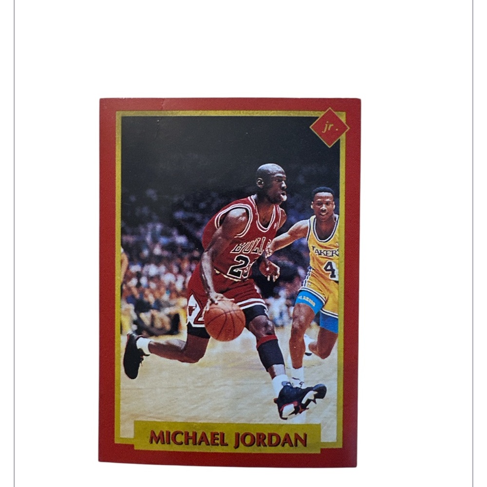 Michael Jordan Trading Card - Red and Gold by Tuff Stuff exclusive